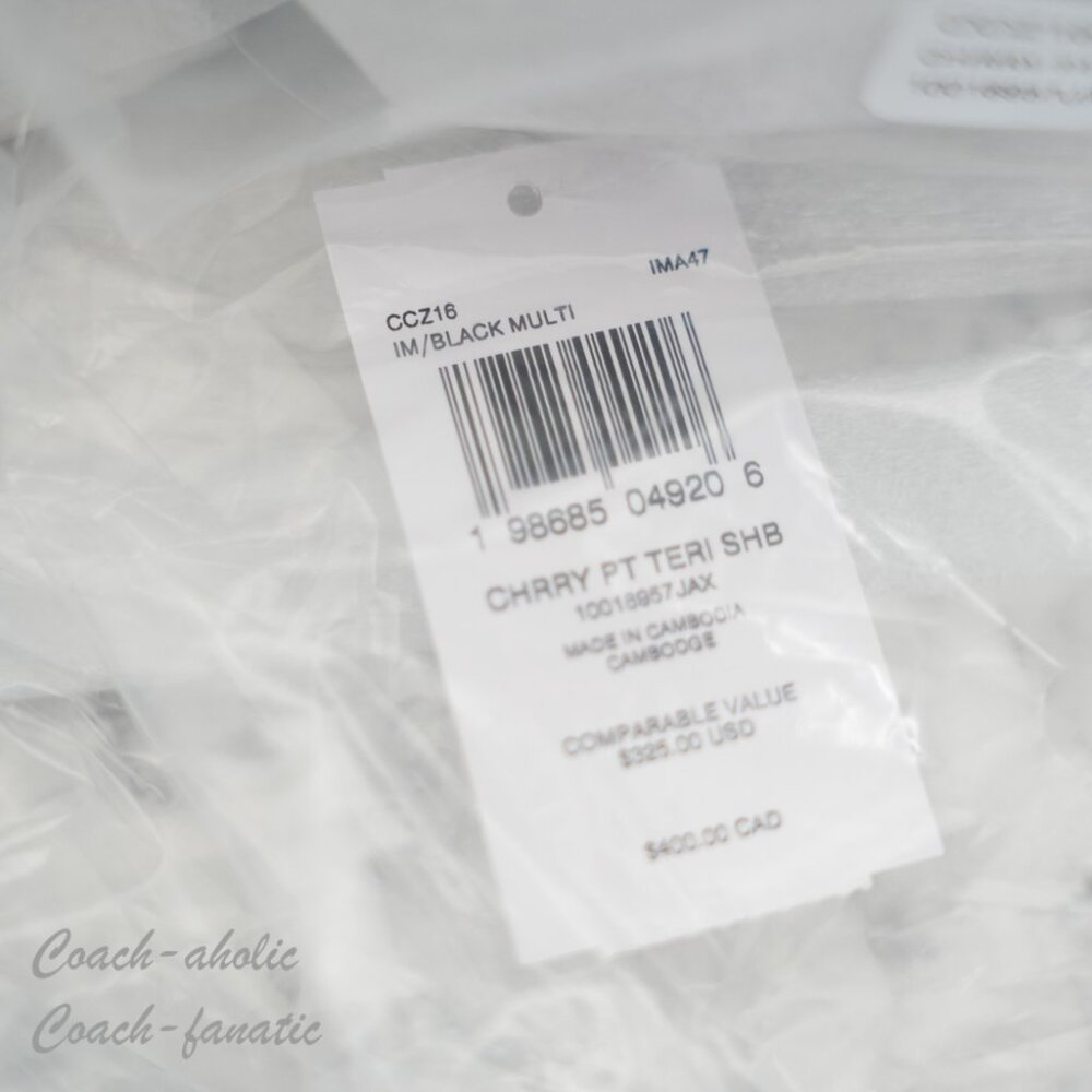 Coach CCZ16 Teri Shoulder Bag Leather Crossbody With Cherry Print NWT - Picture 11 of 12